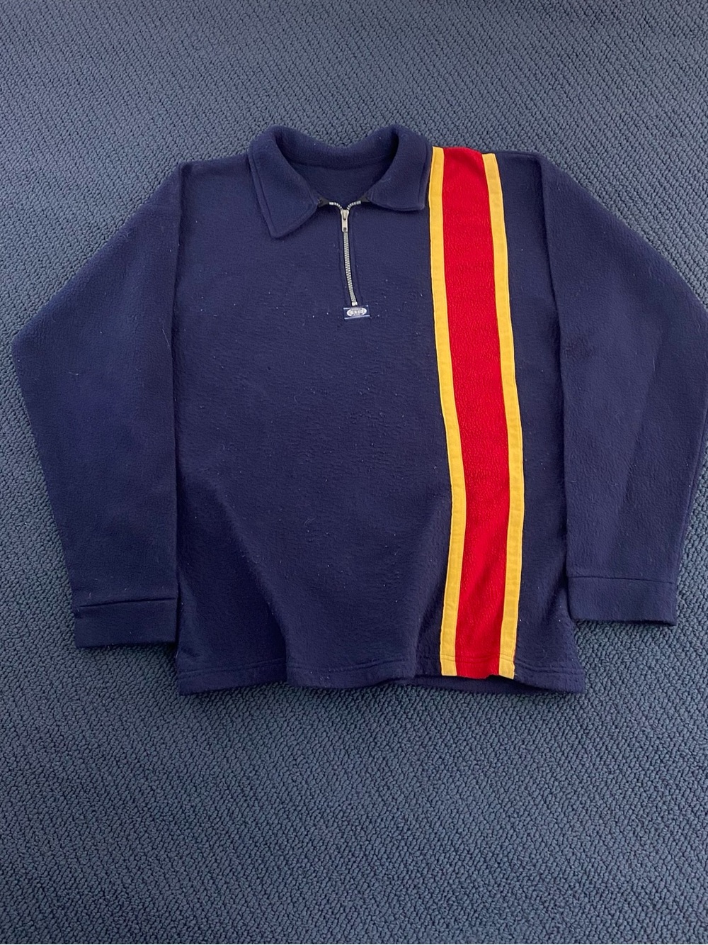 90s Striped Quarterzip Fleece